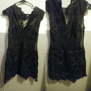 Lace black dress